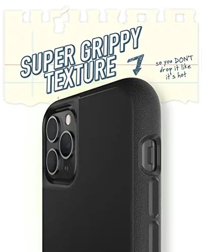 Smartish iPhone 11 Pro MagSafe Case, Gripmunk, Slim Magnetic Grip Case, Black - 3