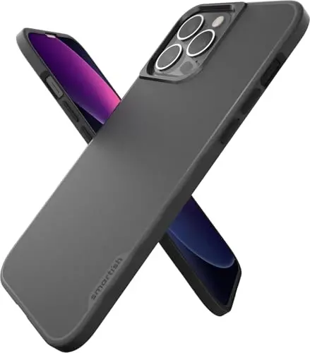 Smartish iPhone 11 Pro Max Slim Case - Gripmunk [Lightweight + Protective] Thin Cover (Silk) - Black Tie Affair - 1