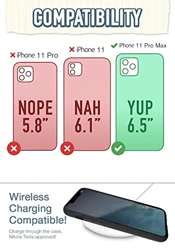 Smartish iPhone 11 Pro Max Slim Case - Gripmunk [Yengil + Himoya qiluvchi] Yupqa g‘ilof (Ipak) - Blues on the Green 