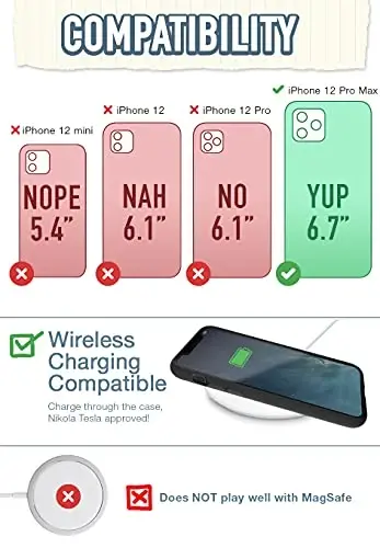 Smartish iPhone 12 Pro Max Armor Case - Gripzilla [Mustahkam + Himoya qiluvchi] Yupqa va Mustahkam Tutqichli G‘ilof - (Chef's Special) 