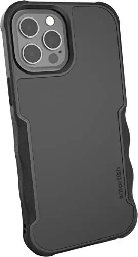 Smartish iPhone 12 Pro Max Case MagSafe, Gripzilla, Heavy Duty Grip, Black | Magnetic, Rugged, Protective Military Grade Armor, Drop-Tested from 6 Feet, Shockproof, Silicone Interior, Impact Absorbing - 1