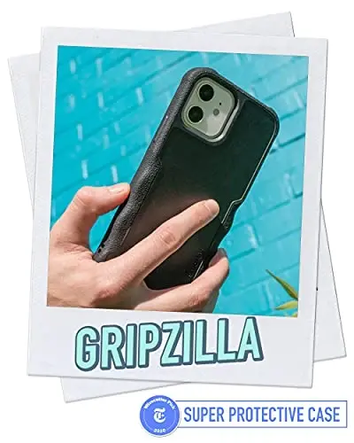 Smartish iPhone 12 Pro Max Case MagSafe, Gripzilla, Heavy Duty Grip, Black | Magnetic, Rugged, Protective Military Grade Armor, Drop-Tested from 6 Feet, Shockproof, Silicone Interior, Impact Absorbing - 2