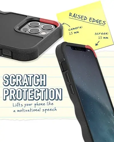 Smartish iPhone 12 Pro Max Case MagSafe, Gripzilla, Heavy Duty Grip, Black | Magnetic, Rugged, Protective Military Grade Armor, Drop-Tested from 6 Feet, Shockproof, Silicone Interior, Impact Absorbing - 4