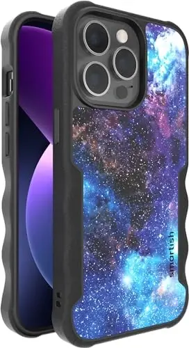 Smartish iPhone 13 Pro Case MagSafe, Gripzilla, Heavy Duty Grip, Space | Magnetic, Rugged, Protective Military Grade Armor, Drop-Tested from 6 Feet, Shockproof, Silicone Interior, Impact Absorbing - 1