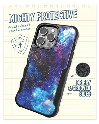 Smartish iPhone 13 Pro Case MagSafe, Gripzilla, Heavy Duty Grip, Space | Magnetic, Rugged, Protective Military Grade Armor, Drop-Tested from 6 Feet, Shockproof, Silicone Interior, Impact Absorbing - 3