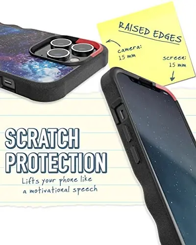 Smartish iPhone 13 Pro Case MagSafe, Gripzilla, Heavy Duty Grip, Space | Magnetic, Rugged, Protective Military Grade Armor, Drop-Tested from 6 Feet, Shockproof, Silicone Interior, Impact Absorbing - 4