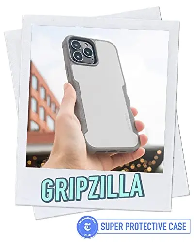 Smartish iPhone 13 Pro Max Himoya Magnit G‘ilof - MagSafe bilan mos keluvchi Gripzilla [Mustahkam + Bardoshli] Apple iPhone 13 Pro Max uchun tushish sinovidan o‘tgan himoyaga ega o‘ta og‘ir yukli tutqichli g‘ilof - Kulrang Hudud - 2