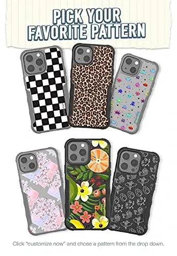 Smartish iPhone 13 Pro MaxProtective Magnetic Case - Gripzilla Compatible with MagSafe [Rugged + Tough] Heavy Duty Grip Cover w/Drop Tested Protection for Apple iPhone 13 Pro Max- Custom Prints - SMARTISH (1)
