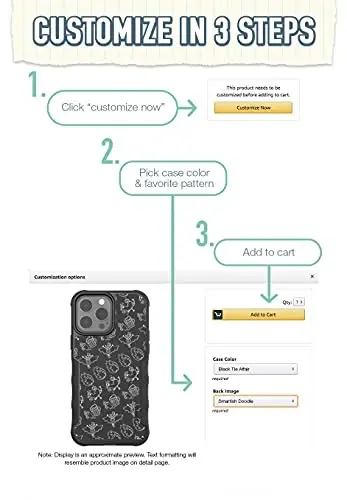 Smartish iPhone 13 Pro MaxProtective Magnetic Case - Gripzilla Compatible with MagSafe [Rugged + Tough] Heavy Duty Grip Cover w/Drop Tested Protection for Apple iPhone 13 Pro Max- Custom Prints - 3