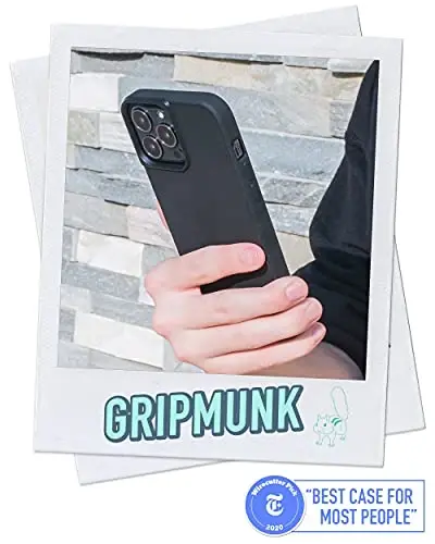 Smartish® iPhone 13 Pro Max Slim Case - Gripmunk - [Lightweight + Protective] Thin Grip Cover - Black Tie Affair - 2