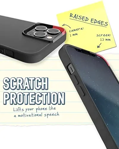 Smartish® iPhone 13 Pro Max Slim Case - Gripmunk - [Lightweight + Protective] Thin Grip Cover - Black Tie Affair - 4