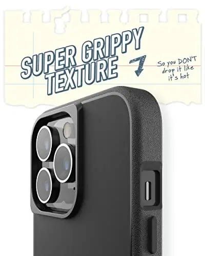 Smartish® iPhone 13 Pro Slim Case - Gripmunk - [Lightweight + Protective] Thin Grip Cover - Black Tie Affair - 3
