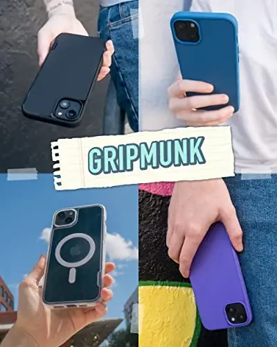 Smartish® iPhone 14 Plus Slim Case - Gripmunk Compatible with MagSafe [Lightweight + Protective] Thin Grip Cover with Microfiber Lining - You're Just Jelly - 1