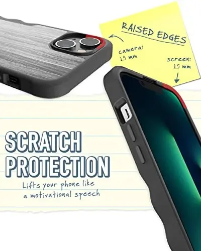 Smartish iPhone 14 Plus uchun himoyalovchi magnit g'ilof - Gripzilla MagSafe bilan mos keladi [Mustahkam + Bardoshli] Og'ir yukga mo'ljallangan yupqa g'ilof, Apple iPhone 14 Plus uchun tushish sinovidan o'tgan himoya bilan - Graspin' Aspen - 3