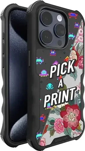 Smartish® iPhone 15 Pro himoya magnitli g'ilofi - Gripzilla MagSafe bilan mos keladi [Mustahkam + Qattiq] Og'ir vaznli tutqichli zirhli qopqoq Apple iPhone 15 Pro uchun tushish sinovidan o'tgan himoya bilan - Maxsus nashrlar 