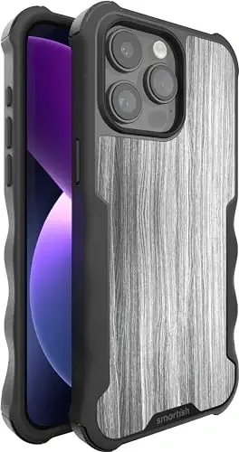 Smartish® iPhone 15 Pro Max himoya magnitli g'ilofi - Gripzilla MagSafe bilan mos keladi [Mustahkam og'ir yuk ko'taruvchi ingichka tutqichli zirhli qopqoq] Apple iPhone 15 Pro Max uchun tushishga sinovdan o'tgan himoya - Graspin' Aspen - SMARTISH (1)