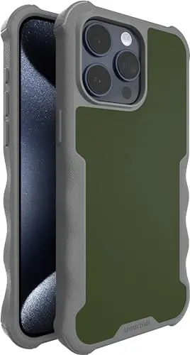 Smartish® iPhone 15 Pro Max himoya magnitli g'ilofi - Gripzilla MagSafe bilan mos keladi [Mustahkam og'ir yuk ko'taruvchi zirh qopqog'i] Apple iPhone 15 Pro Max uchun tushish sinovidan o'tgan himoya - Yo'qolgan Moxda 