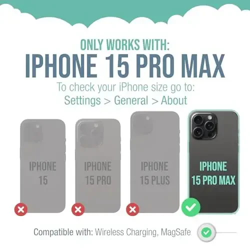 Smartish® iPhone 15 Pro Max himoya magnitli g'ilofi - Gripzilla MagSafe bilan mos keladi [Qattiq og'ir yuk ko'taruvchi Grip Armor qopqog'i] Apple iPhone 15 Pro Max uchun tushish sinovidan o'tgan himoya - Maxsus nashrlar - 5