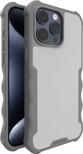 Smartish® iPhone 15 Pro Max Protective Magnetic Case - Gripzilla Compatible with MagSafe [Rugged Heavy Duty Slim Grip Armor Cover] w/Drop Tested Protection for Apple iPhone 15 Pro Max - Gray Area - 3