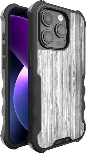 Smartish® iPhone 15 Protective Magnetic Case - Gripzilla Compatible with MagSafe [Rugged + Tough] Heavy Duty Grip Armored Slim Cover w/Drop Tested Protection for Apple iPhone 15 - Graspin' Aspen 