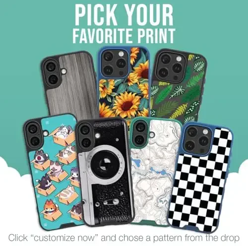 Smartish® iPhone 16 Magnetic Case - Gripmunk MagSafe bilan mos keladi [Engil + Himoya] Apple iPhone 16 uchun Microfiber Liningli ingichka va yupqa qopqoq - Maxsus nashrlar - 2