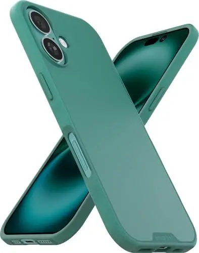 Smartish® iPhone 16 Magnetic Case - Gripmunk Compatible with MagSafe [Lightweight + Protective] Slim & Thin Grip Cover with Microfiber Lining for Apple iPhone 16 - So Jaded - 1