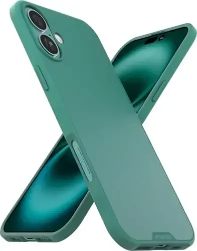 Smartish® iPhone 16 Plus Magnetic Case - Gripmunk Compatible with MagSafe [Lightweight + Protective] Slim & Thin Grip Cover with Microfiber Lining for Apple iPhone 16 Plus - So Jaded - 1