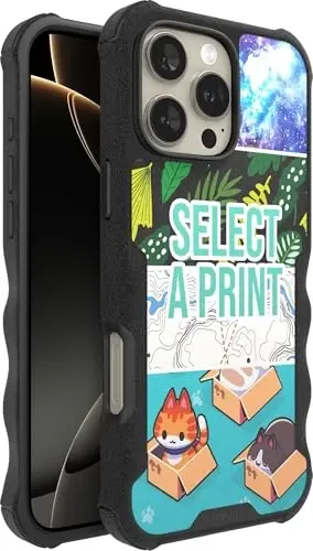 Smartish® iPhone 16 Pro Koruyucu Manyetik Kılıf - Gripzilla, MagSafe ile Uyumlu [Sağlam + Dayanıklı] Ağır Hizmet Tipi İnce Zırh Kılıf, Apple iPhone 16 Pro için Düşme Testi Onaylı Koruma - Özel Baskılar - 1