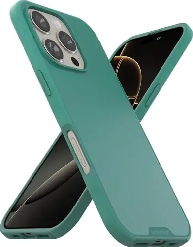 Smartish® iPhone 16 Pro Magnetic Case - Gripmunk Compatible with MagSafe [Lightweight + Protective] Slim & Thin Grip Cover with Microfiber Lining for Apple iPhone 16 Pro - So Jaded - SMARTISH
