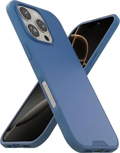 Smartish® iPhone 16 Pro magnitli g'ilofi - MagSafe bilan mos keluvchi Gripmunk [Yengil + Himoya] Apple iPhone 16 Pro uchun mikrofiber qoplamali ingichka va yupqa g'ilof - Blues on The Green 