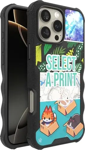 Smartish® iPhone 16 Pro Max Koruyucu Manyetik Kılıf - Gripzilla, MagSafe ile Uyumlu [Sağlam + Dayanıklı] Apple iPhone 16 Pro Max için Ağır Hizmet Tipi Zırh Kılıf, Düşme Testli Koruma - Özel Baskılar 