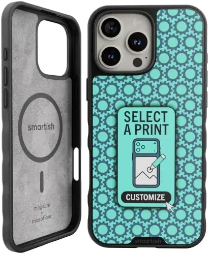 Smartish® iPhone 16 Pro Max magnitli g‘ilofi - MagSafe bilan mos keluvchi Gripmunk [Yengil + Himoya] Apple iPhone 16 Pro Max uchun mikrofiber astarli ingichka va yupqa g‘ilof - Maxsus nashrlar 