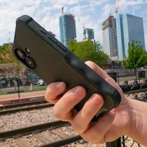 Smartish® iPhone 16 Pro Max Protective Magnetic Case - Gripzilla Compatible with MagSafe [Rugged + Tough] Heavy Duty Armor Cover Drop Tested Protection for Apple iPhone 16 Pro Max - Black Tie Affair - SMARTISH (1)