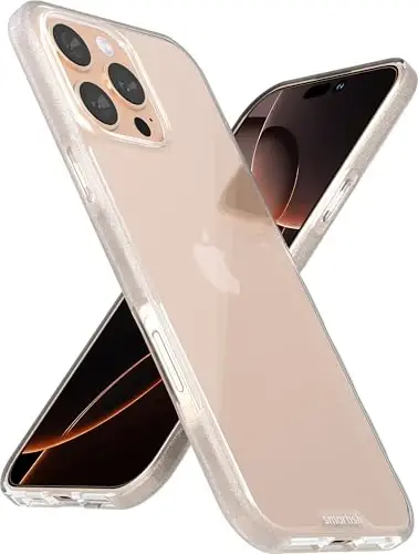 Smartish® iPhone 16 Pro Max uchun shaffof g‘ilof - Gripmunk [Yengil + Himoya] Yupqa, tushishga chidamli, o‘ta yupqa, Apple iPhone 16 Pro Max uchun qopqoq - Shaffof 