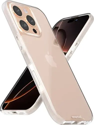 Smartish® iPhone 16 Pro Clear Case - Gripmunk [Lightweight + Protective] Slim Drop Tested Ultra Thin Grip Cover for Apple iPhone 16 Pro - Clearly Clear - SMARTISH