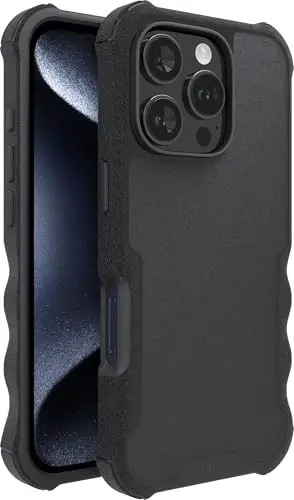 Smartish® iPhone 16 Pro uchun himoya magnitli g'ilof - Gripzilla MagSafe bilan mos keladi [Mustahkam + Bardoshli] Og'ir yuk uchun yupqa himoya g'ilofi, Apple iPhone 16 Pro uchun tushish sinovidan o'tgan - Black Tie Affair 