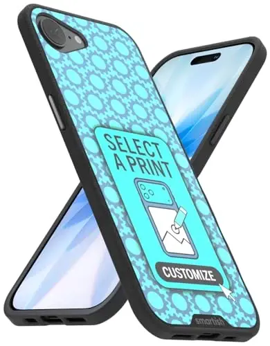 Smartish® iPhone 16e MagSafe Case - Gripmunk Magnetic Slim Case [Lightweight + Protective] Thin Grip Cover with Microfiber Lining for Apple iPhone 16e 2025 - Custom Prints - 1