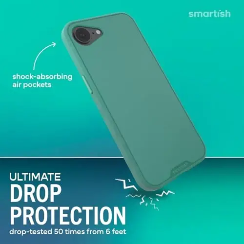 Smartish® iPhone 16e MagSafe Case - Gripmunk Magnetic Slim Case [Lightweight + Protective] Thin Grip Cover with Microfiber Lining for Apple iPhone 16e 2025 - So Jaded - 2