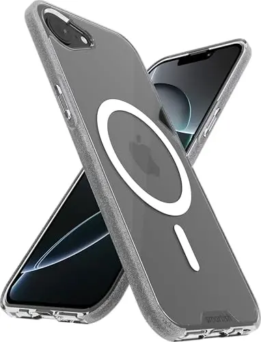 Smartish® iPhone 16e MagSafe Case - Gripmunk Magnetic Slim Case [Lightweight + Protective] Thin Grip Cover with Microfiber Lining for Apple iPhone 16e 2025 - Clearly Clear - 1