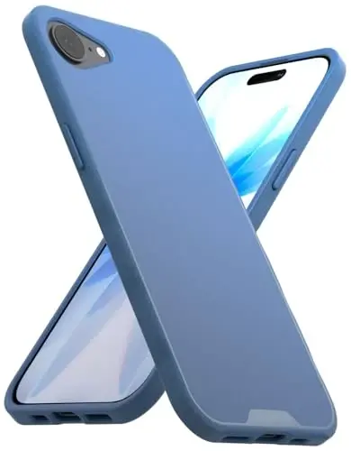 Smartish® iPhone 17e/16e MagSafe Case - Gripmunk Magnetic Slim Case [Lightweight + Protective] Drop Tested Thin Grip Cover with Microfiber Lining for Apple iPhone 17e/16e - Blues on the Green 