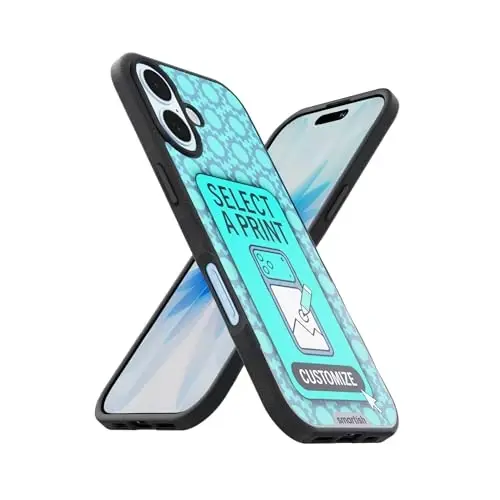 Smartish® iPhone 17 MagSafe Case - Gripmunk Magnetic Slim Case [Lightweight + Protective] Thin Grip Cover with Microfiber Lining for Apple iPhone 17 - Custom Print - SMARTISH