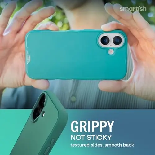 Smartish® iPhone 17 MagSafe Case - Gripmunk Magnetic Slim Case [Lightweight + Protective] Thin Grip Cover with Microfiber Lining for Apple iPhone 17 - So Jaded - 3