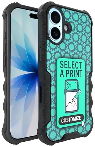 Smartish® iPhone 17 MagSafe Case - Gripzilla Protective Magnetic Case for Men [Rugged + Tough] Military Grade Heavy Duty Grip Armor - Drop Tested for iPhone 17 - Custom Print - SMARTISH