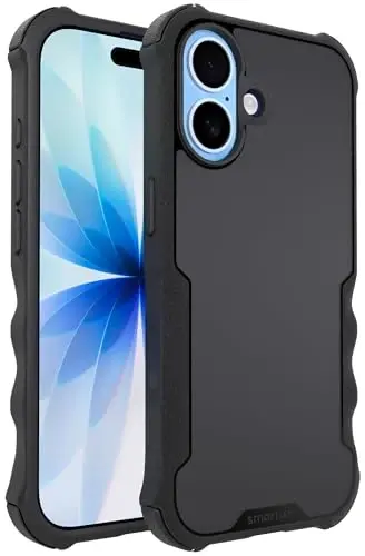 Smartish® iPhone 17 MagSafe g‘ilofi - Erkaklar uchun Gripzilla himoya magnit g‘ilofi [Mustahkam + Bardoshli] Harbiy darajadagi og‘ir yuk uchun mo‘ljallangan tutqichli zirh - iPhone 17 uchun tushish sinovidan o‘tgan - Black Tie Affair 