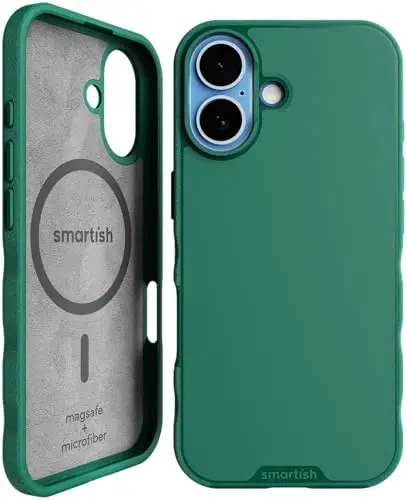 Smartish® iPhone 17 MagSafe Kılıf - Gripmunk Manyetik İnce Kılıf [Hafif + Koruyucu] Apple iPhone 17 için Mikrofiber Astarlı İnce Tutuşlu Kapak - So Jaded - 4