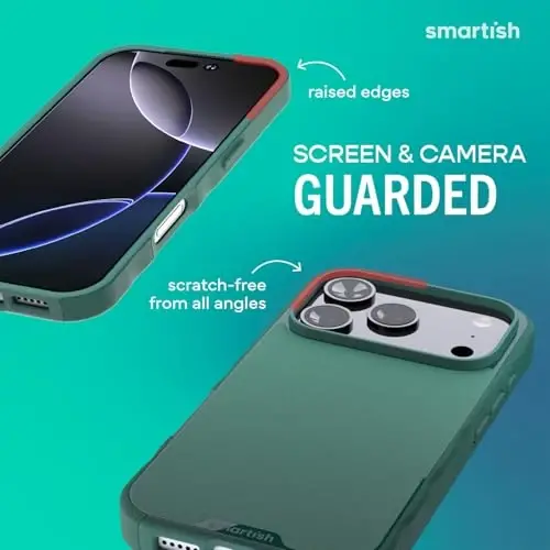 Smartish® iPhone 17 Pro MagSafe Case - Gripmunk Magnetic Slim Case [Yengil + Himoya qiluvchi] Apple iPhone 17 Pro uchun mikrofaset qoplamali yupqa ushlab turish g'ilofi - So Jaded - SMARTISH (1)