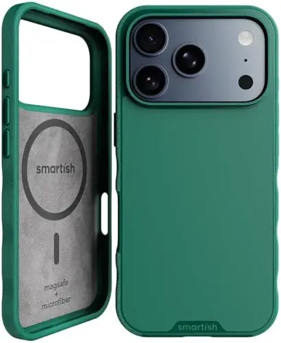 Smartish® iPhone 17 Pro MagSafe g‘ilofi - Gripmunk Magnetic Slim Case [Yengil + Himoyalovchi] Apple iPhone 17 Pro uchun mikrotola qoplamali ingichka ushlagichli g‘ilof - So Jaded 