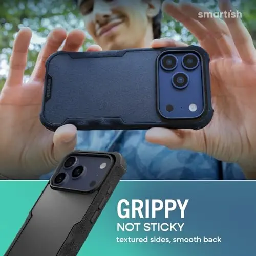 Smartish® iPhone 17 Pro MagSafe Kılıf - Erkekler için Gripzilla Koruyucu Manyetik Kılıf [Sağlam + Dayanıklı] Askeri Sınıf Ağır Hizmet Tipi Kavrama Zırhı - iPhone 17 Pro için Düşme Testinden Geçmiş - Özel Baskı - 4