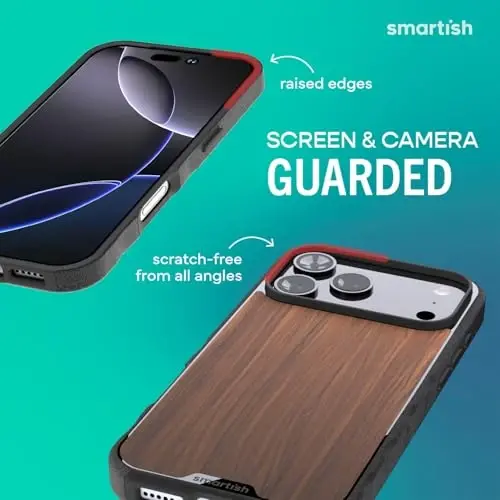 Smartish® iPhone 17 Pro MagSafe Kılıf - Gripmunk Manyetik İnce Kılıf [Hafif + Koruyucu] Apple iPhone 17 Pro için Mikrofiber Astarı ile İnce Kavrama Kılıfı - Ceviz Ormanları - 2