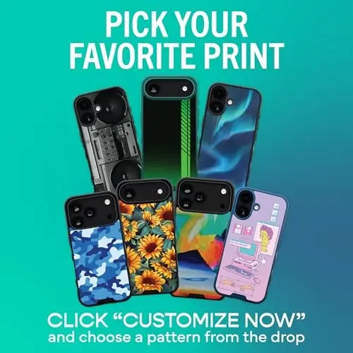 Smartish® iPhone 17 Pro Max MagSafe Case - Gripmunk Magnetic Slim Case [Lightweight + Protective] Thin Grip Cover with Microfiber Lining for Apple iPhone 17 Pro Max - Custom Print - SMARTISH (1)